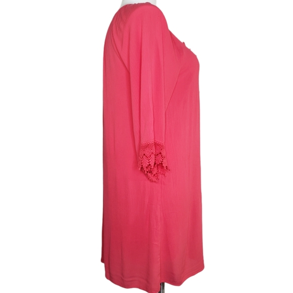 Naif Coral 3/4 Sleeve Dress Size XL NWT - Picture 4 of 10